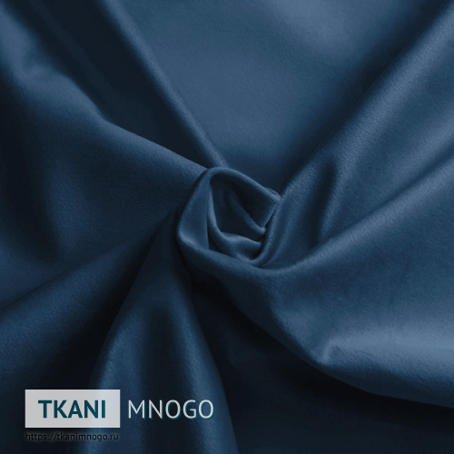 Фото внешнего вида велюра “145” (однотонный синий)