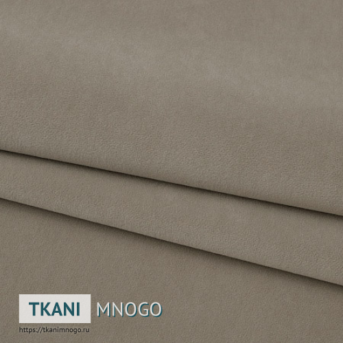 Фото ткани велюра “050” (однотонный серый)