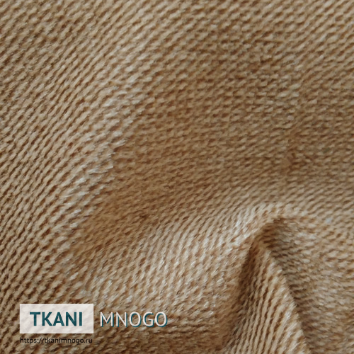 Фото ткани велюра “EL-19” (однотонный коричневый)