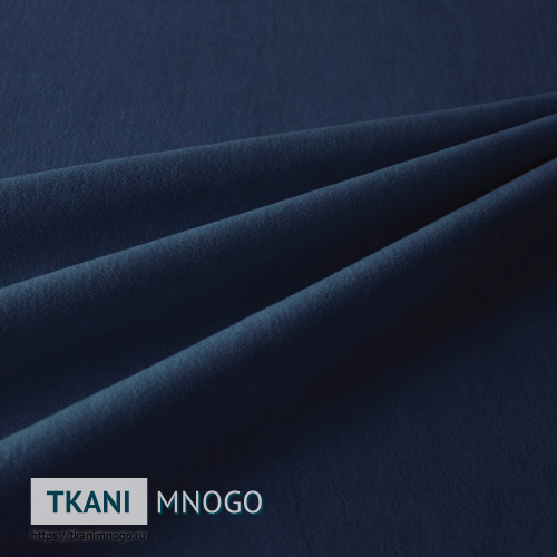 Фото обивки велюра “20” (однотонный синий)