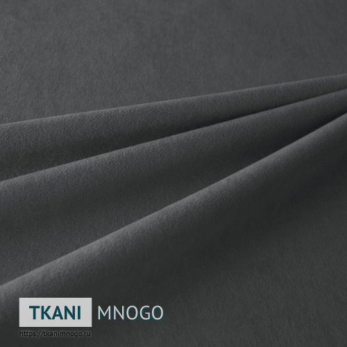 Фото материала велюра “18” (однотонный серый)