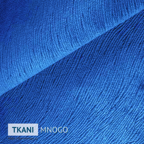 Фото ткани велюра “86” [Форест/Forest-86](узор синий)