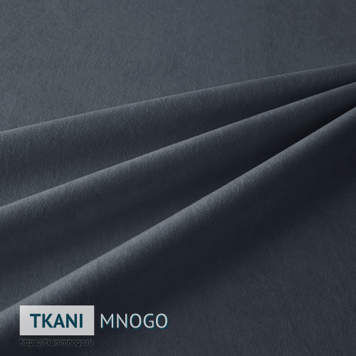 Фото ткани велюра “Lion-40” (однотонный серый)