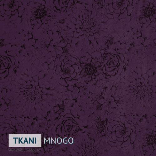 Фото обивки велюра “RJB14-58” (цветы фиолетовый)