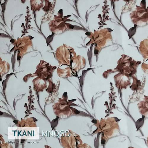 Фото внешнего вида микровелюра “NH6822-2” мультиколор, цветы.