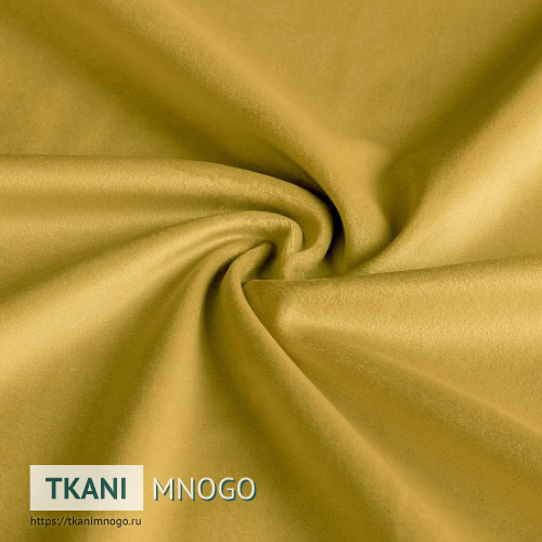 Фото текстиля F1-11 артикул - желтый однотонный. Производитель Китай. Замша - фактура.